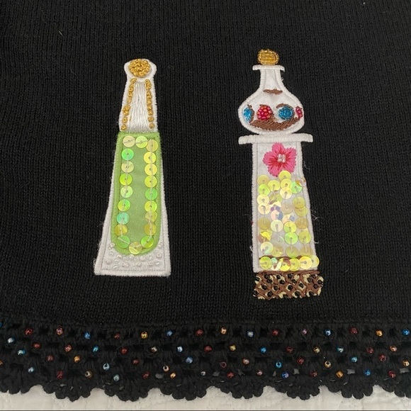Great Cavalier Vintage Perfume and Purse Sweater - L - Picture 11 of 16